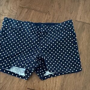 GAP Navy and White Polka Dot Women's Shorts
